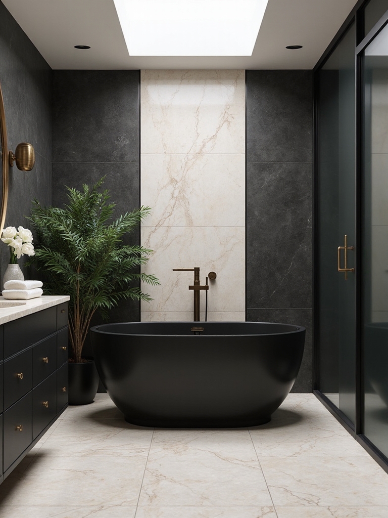 elegant black and cream