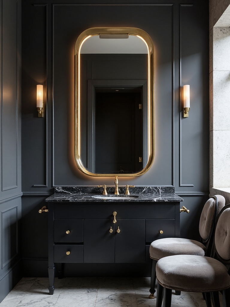 elegant black and gold transformation