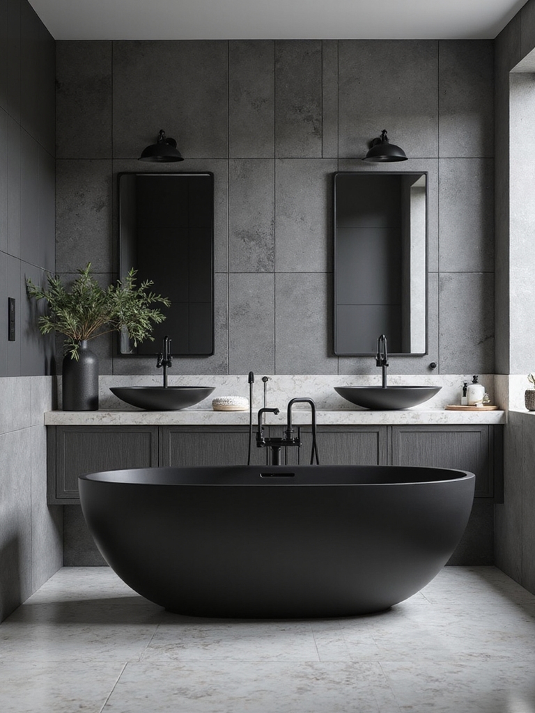 elegant black and grey decor