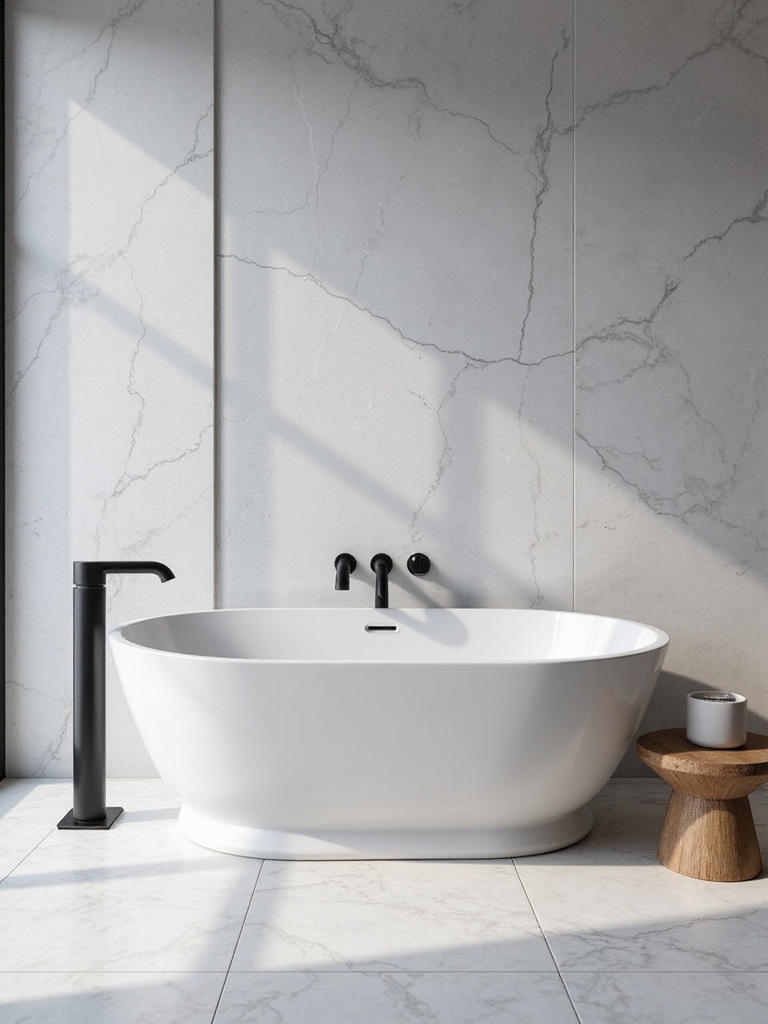 elegant black and white bathrooms