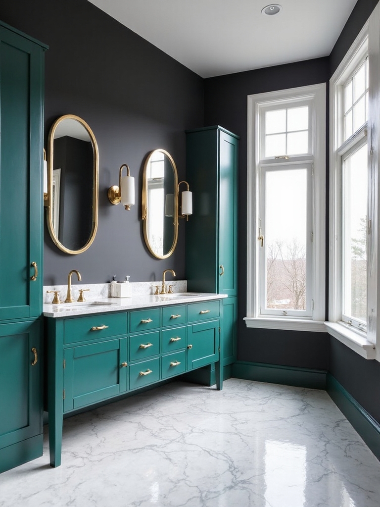 elegant contrast with accent