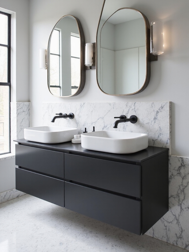 elegant contrast with sophistication