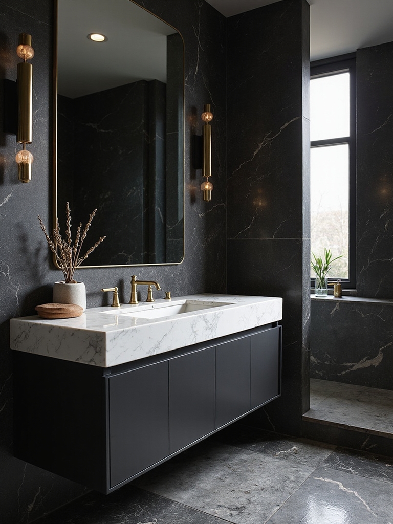 elegant contrast with textures