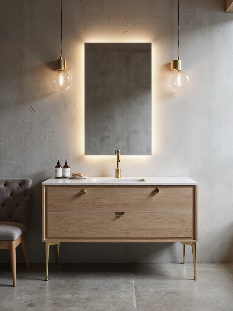 elegant functional vanity design