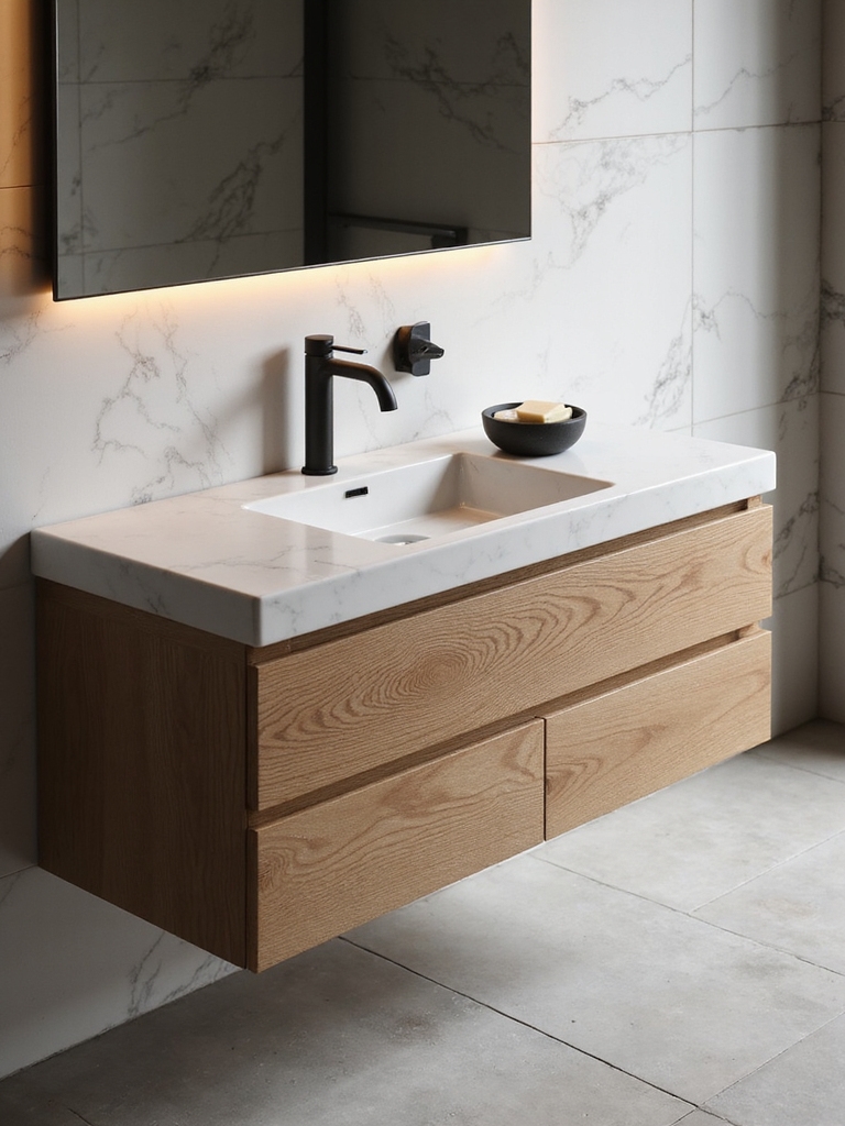 elegant minimalist vanity design