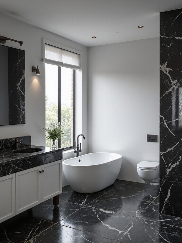 elegant monochrome bathroom designs