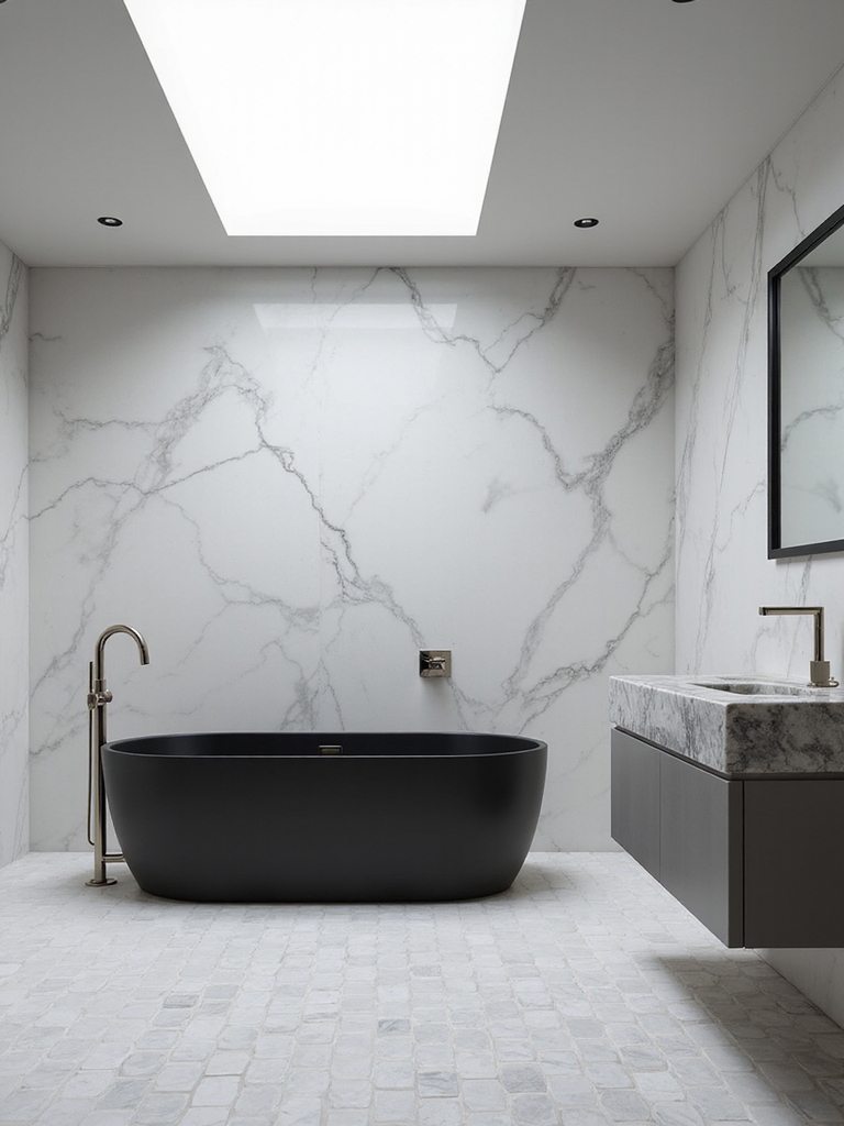 elegant monochrome bathroom designs