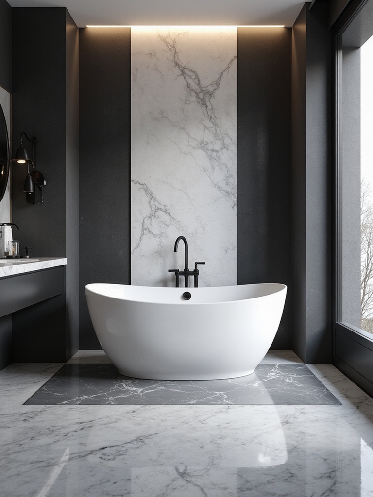 elegant monochrome design accents