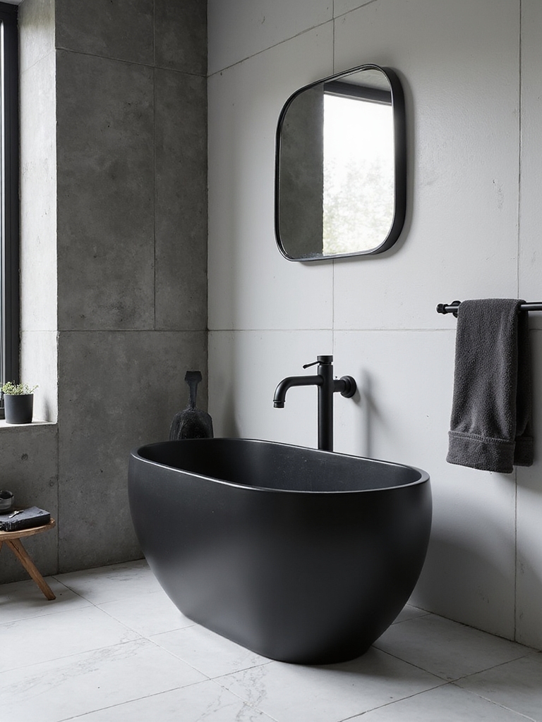 elegant monochrome textural balance
