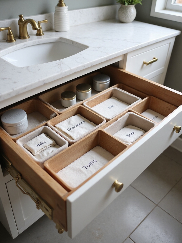 four organized storage zones