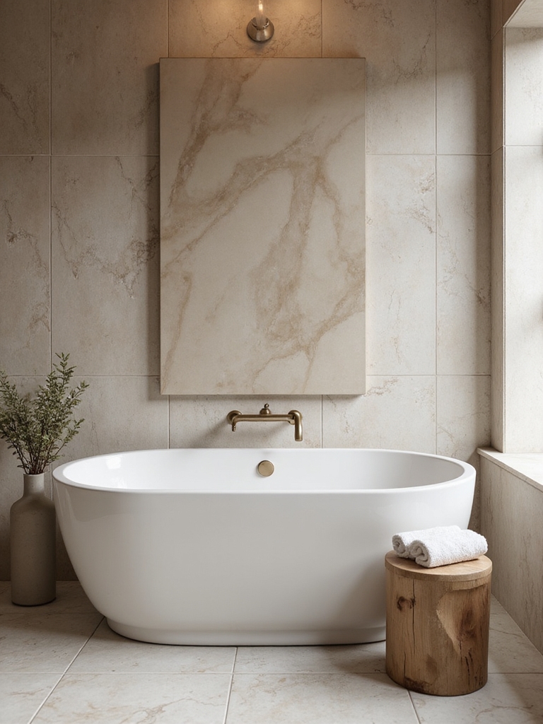 freestanding tub as centerpiece