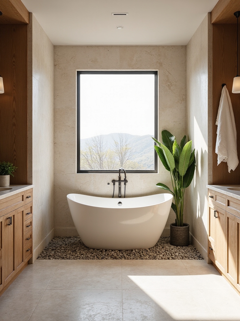 freestanding tub focal point