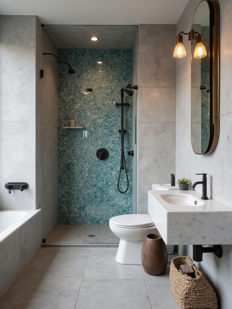fun easy clean bathroom ideas