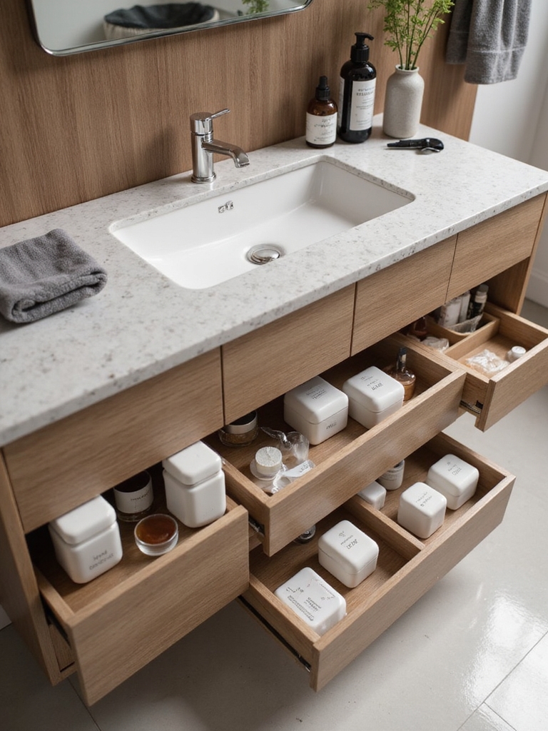 functional vanity storage solutions