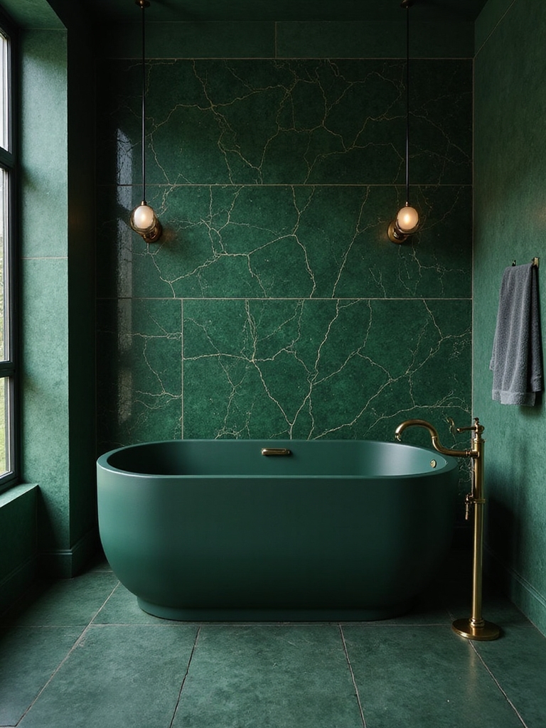 graphic green tile design