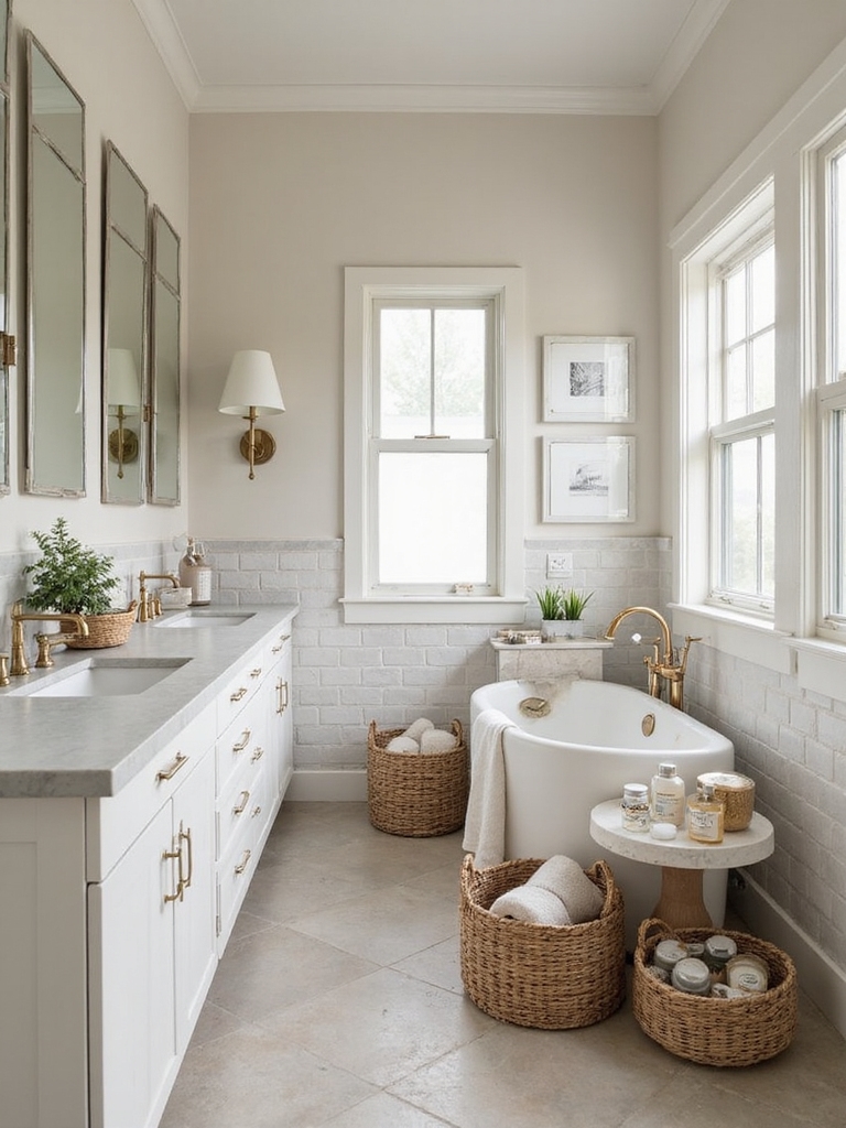 guest bathroom organization tips