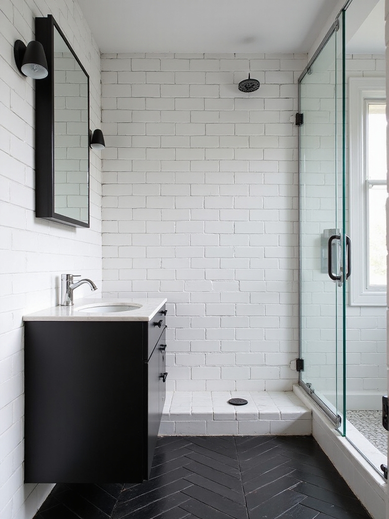 high contrast tile combinations