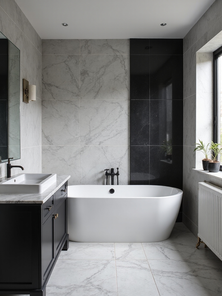high gloss contrast and balance