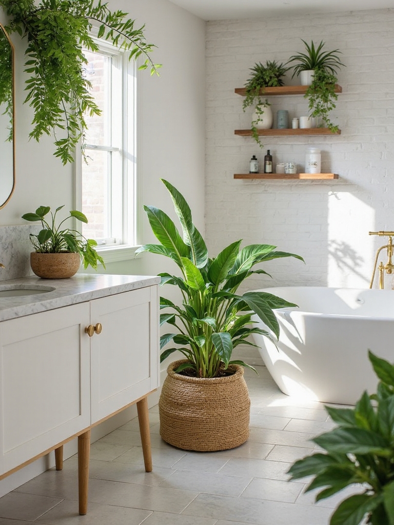humidity loving bathroom greenery options