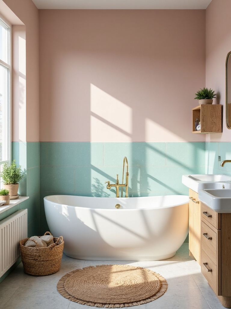 kid friendly bath color palette