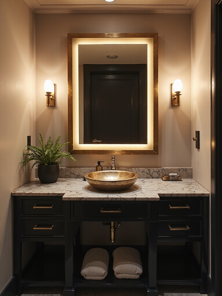 luxe layered lighting design