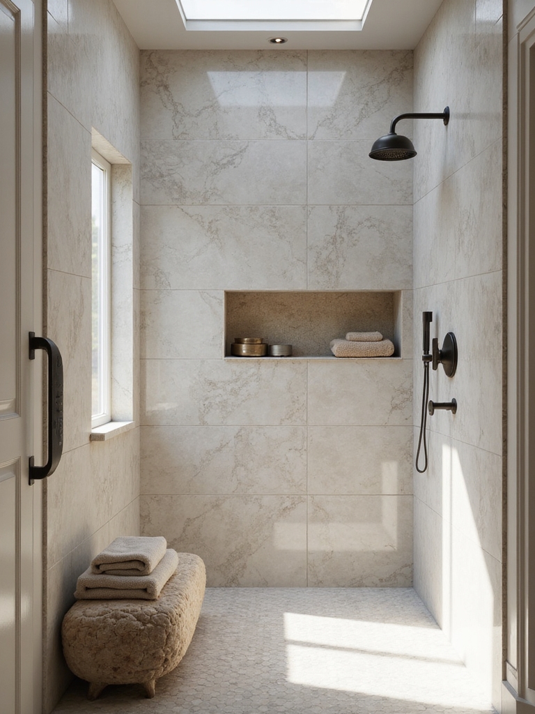 luxurious small bath shower design