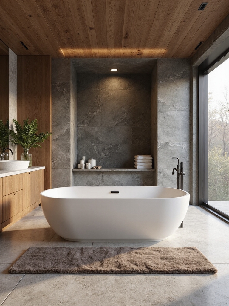 luxury spa bathroom retreat