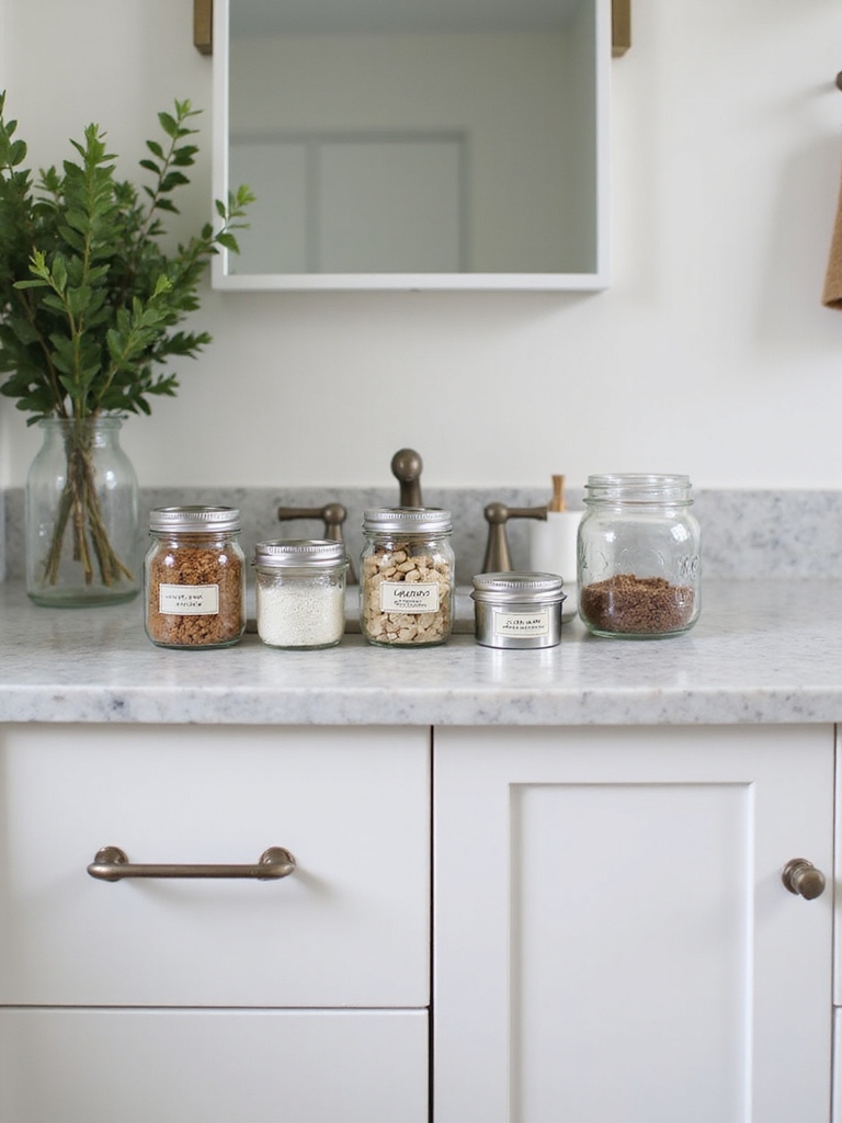 mason jars for organization