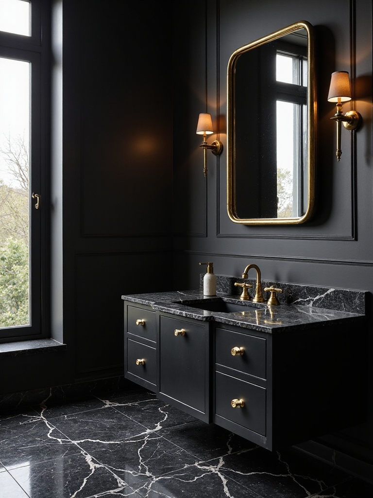matte black with glossy accents