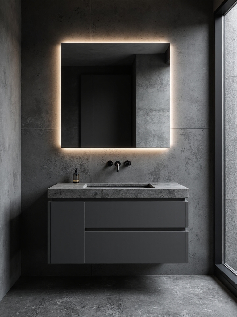 matte vanities for sophistication