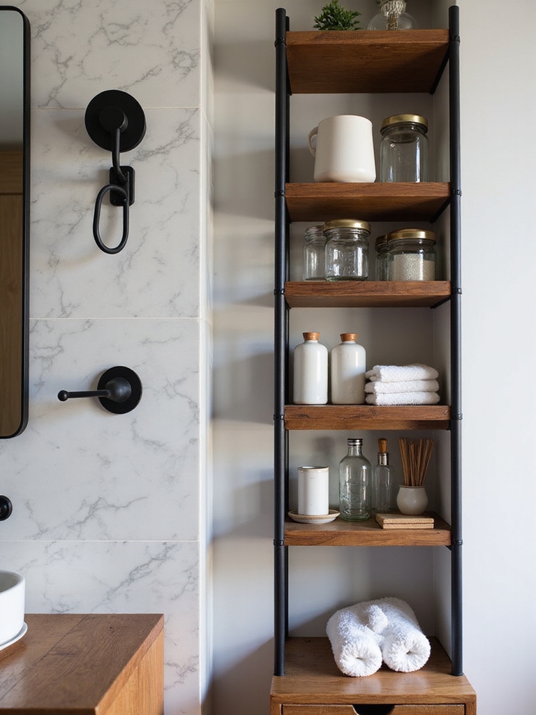 maximize bathroom vertical space