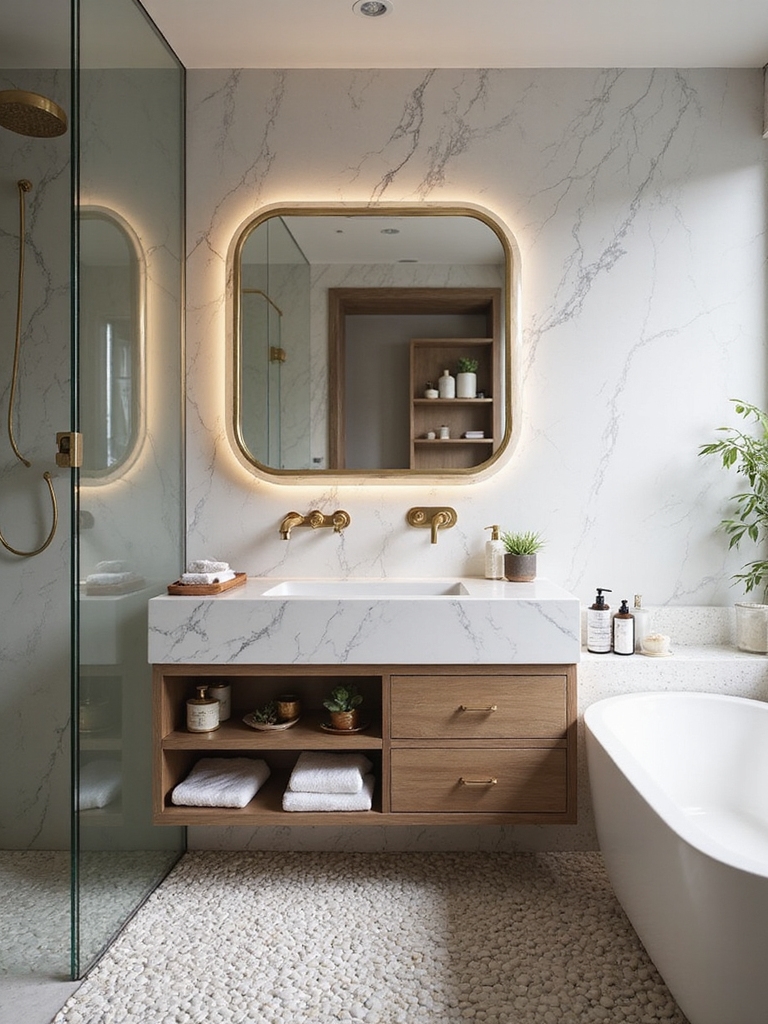 maximize small bathroom space