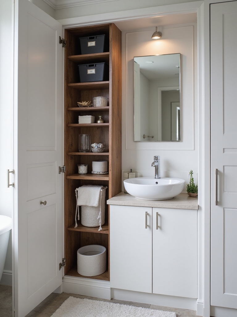 maximize small bathroom storage