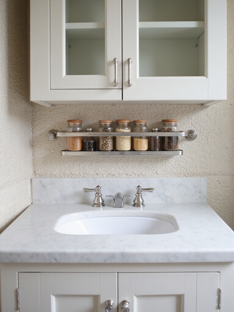 maximize tiny bathroom space