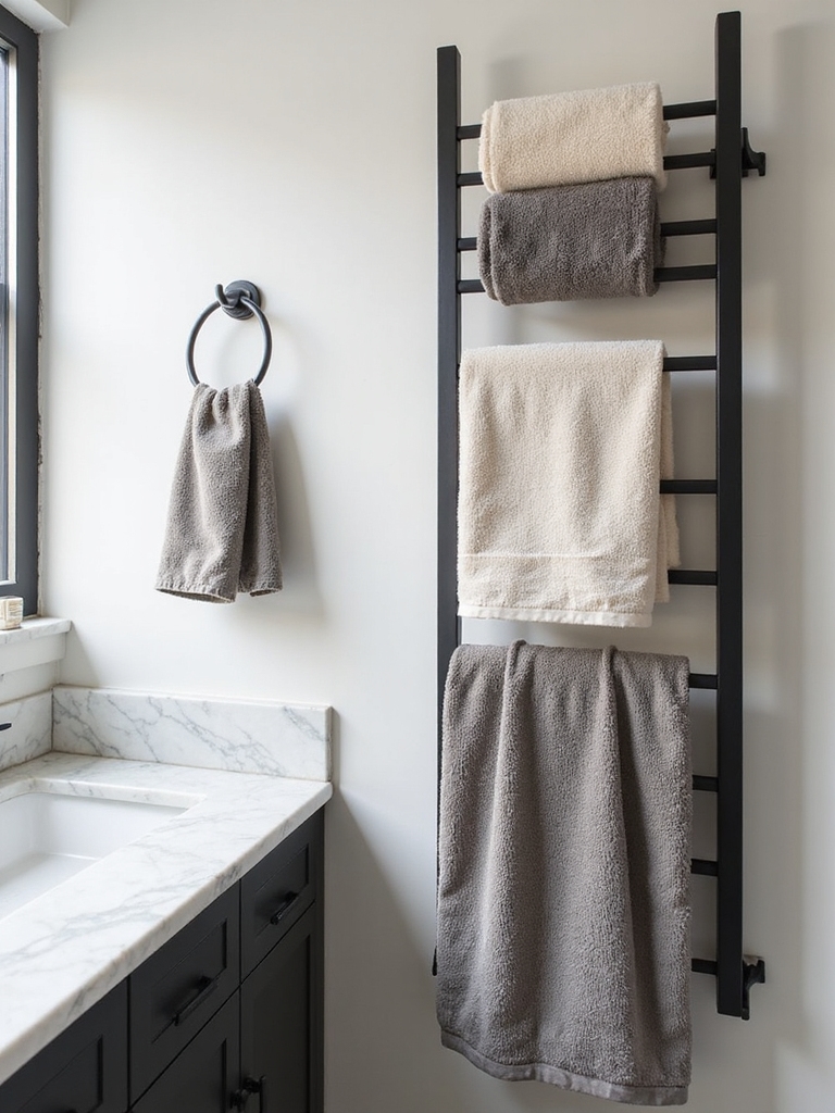 maximize towel storage efficiently