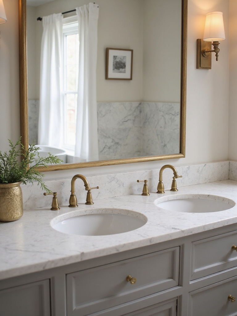 measure bathroom for double sinks