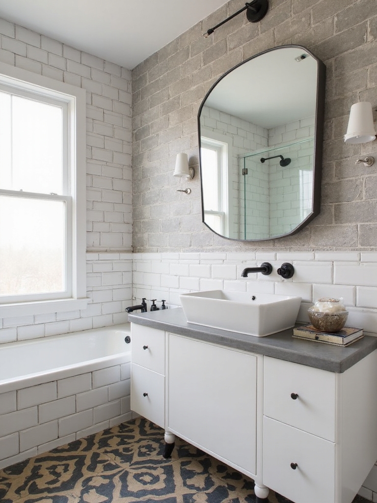 modern bathroom tile aesthetics