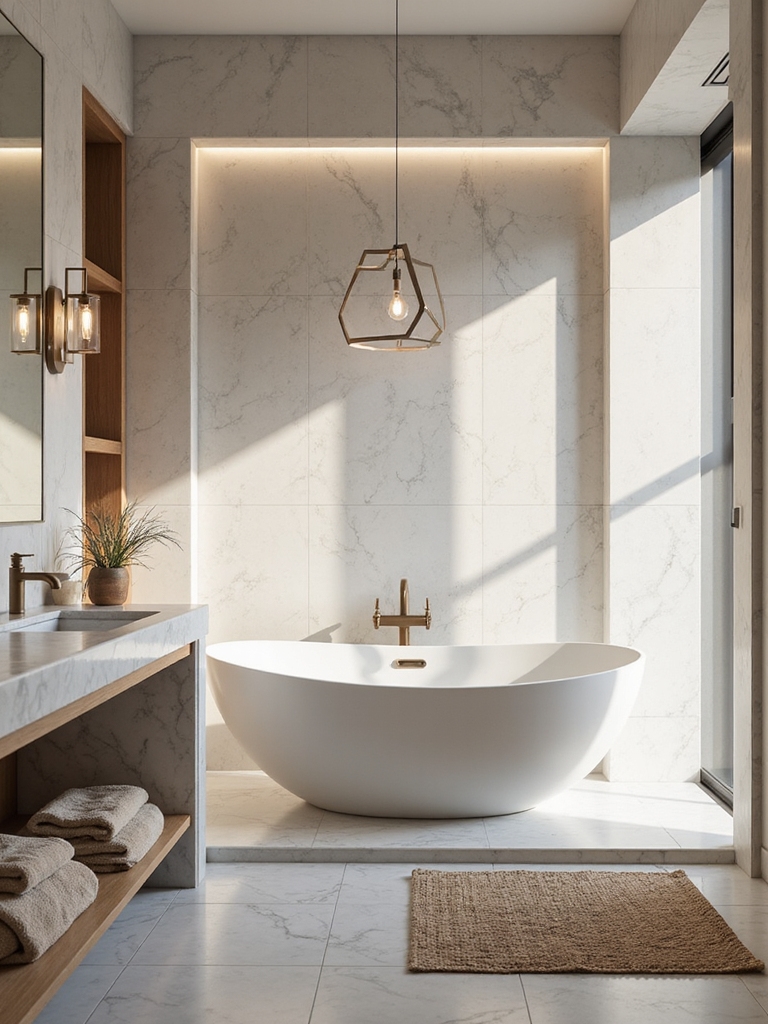 mood enhancing bathroom lighting ideas