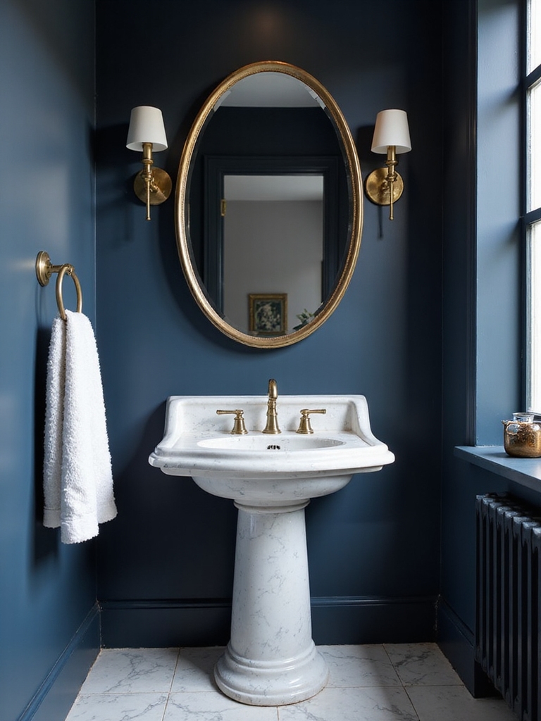 mood setting powder room paint