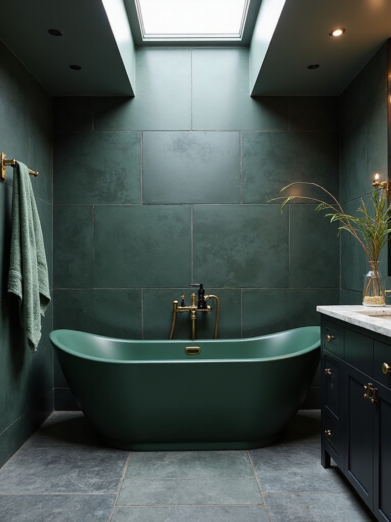 moody greens matte black