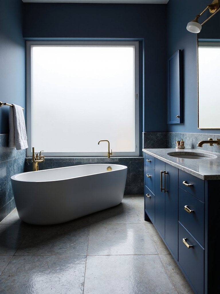 navy accents for serenity