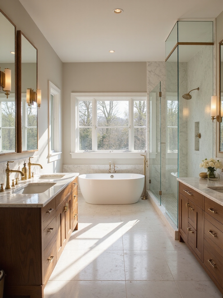 optimize bathroom movement zones