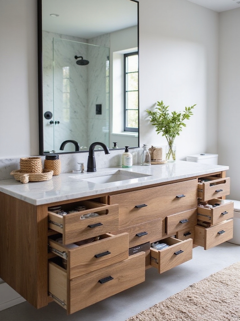 optimize bathroom space efficiency