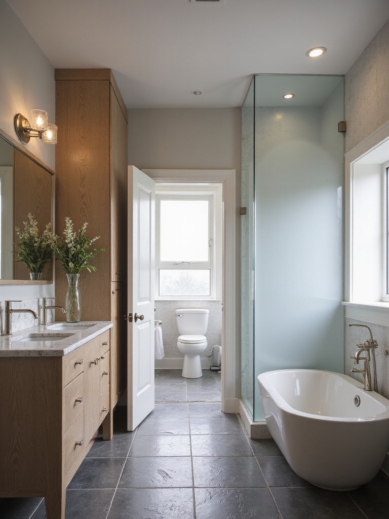 optimize bathroom traffic flow