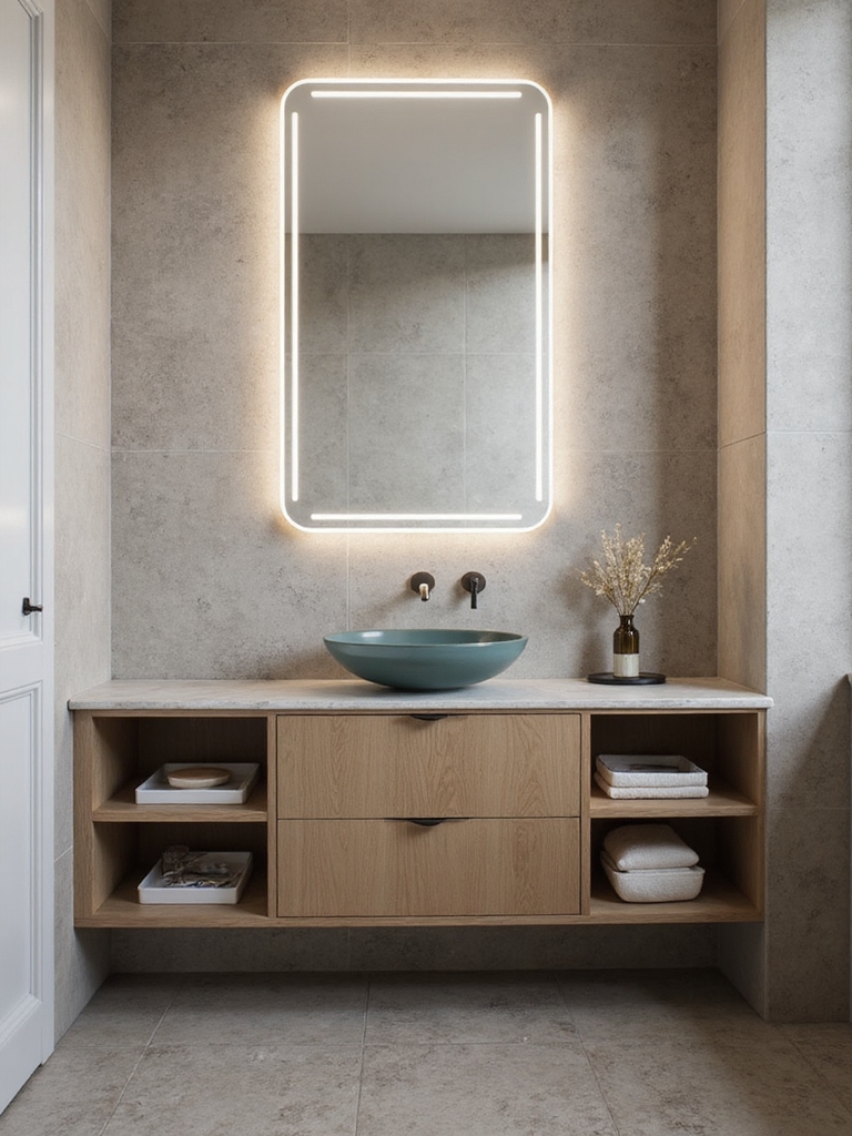 optimize tiny bathroom space