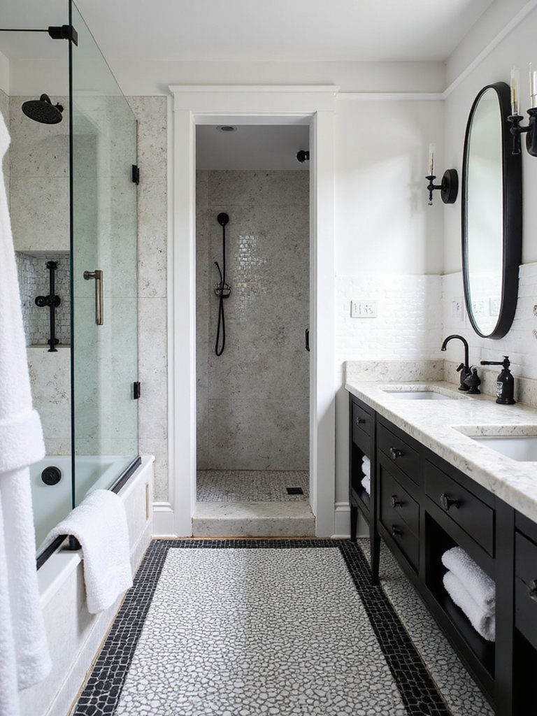 playful monochrome geometric tiles