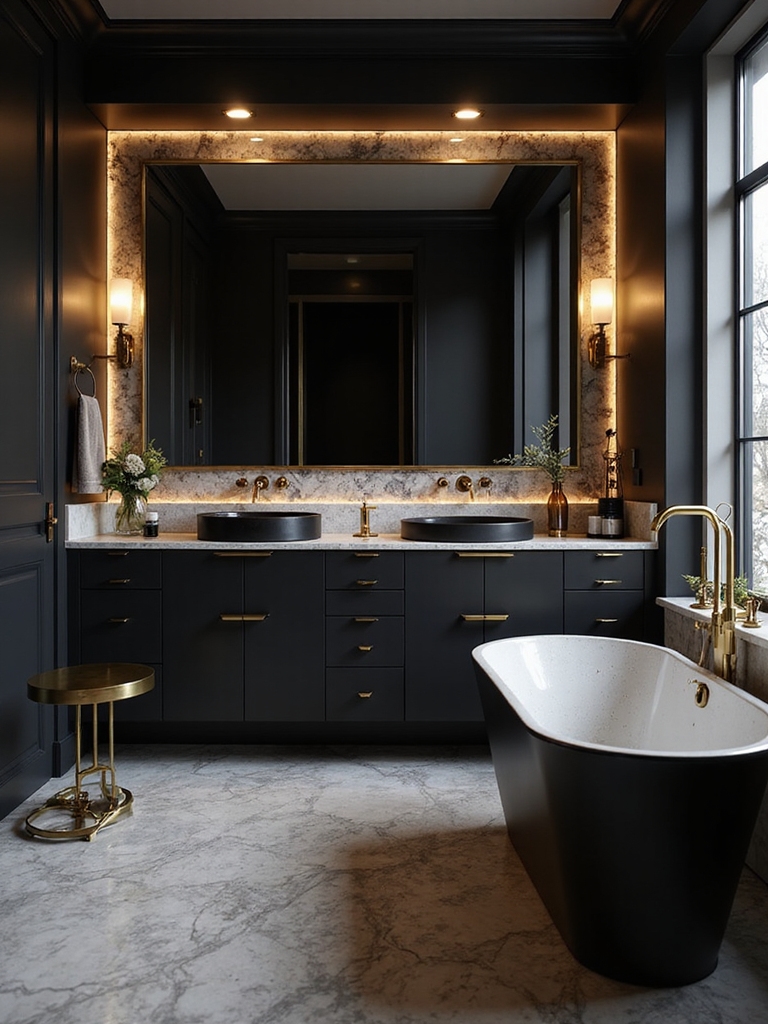 refined warmth through layered lighting