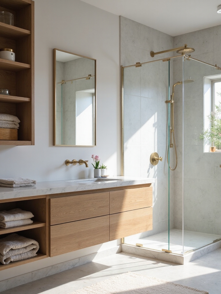 seamless hidden bathroom storage