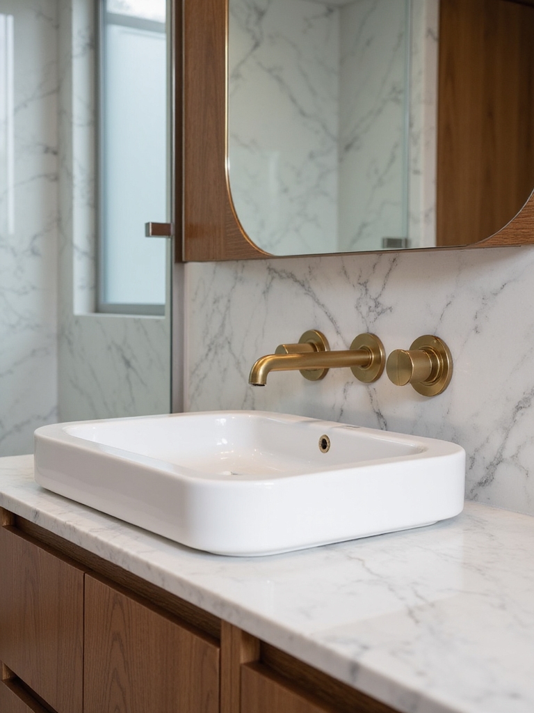 seamless minimalist bathroom elegance