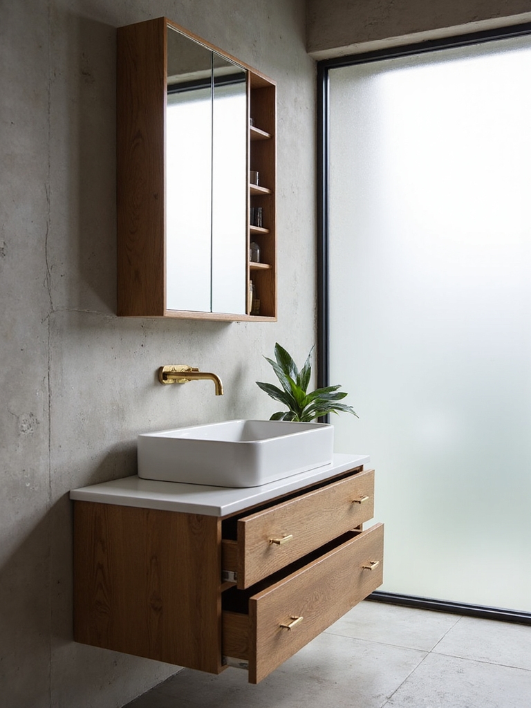 seamless stylish bathroom storage